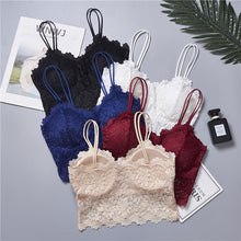 Load image into Gallery viewer, 80-155 catties large size sunflower beautiful back tube top sexy lace wrapped chest strap breathable fattening version