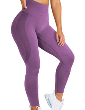 Load image into Gallery viewer, 2020 AliExpress Amazon Hot Style Snowflake Smiley Pants Jacquard Seamless Yoga Pants Fitness Cropped Pants Yoga
