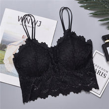 Load image into Gallery viewer, 80-155 catties large size sunflower beautiful back tube top sexy lace wrapped chest strap breathable fattening version