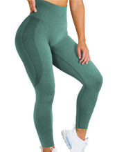 Load image into Gallery viewer, 2020 AliExpress Amazon Hot Style Snowflake Smiley Pants Jacquard Seamless Yoga Pants Fitness Cropped Pants Yoga