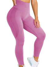 Load image into Gallery viewer, 2020 AliExpress Amazon Hot Style Snowflake Smiley Pants Jacquard Seamless Yoga Pants Fitness Cropped Pants Yoga