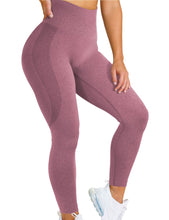 Load image into Gallery viewer, 2020 AliExpress Amazon Hot Style Snowflake Smiley Pants Jacquard Seamless Yoga Pants Fitness Cropped Pants Yoga