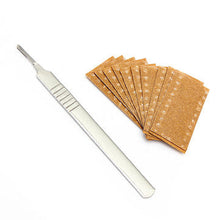 Load image into Gallery viewer, 10pcs #11 Carbon Steel Surgical Scalpel Blades + 1pc #3 Handle