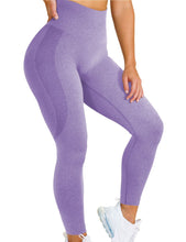 Load image into Gallery viewer, 2020 AliExpress Amazon Hot Style Snowflake Smiley Pants Jacquard Seamless Yoga Pants Fitness Cropped Pants Yoga