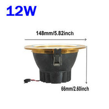 Load image into Gallery viewer, 12W COB LED Ceiling Down Light Silver Shell Belt Drive 85-265V