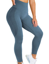 Load image into Gallery viewer, 2020 AliExpress Amazon Hot Style Snowflake Smiley Pants Jacquard Seamless Yoga Pants Fitness Cropped Pants Yoga