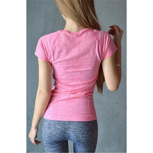 Load image into Gallery viewer, Women T Shirt professional sports Quick Drying Fitness T-shirt short-sleeve exercise clothes T-shirt