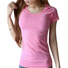 Load image into Gallery viewer, Women T Shirt professional sports Quick Drying Fitness T-shirt short-sleeve exercise clothes T-shirt