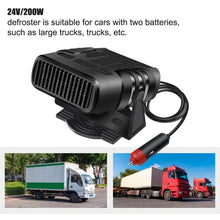 Load image into Gallery viewer, 2 IN 1 Portable 12/24V 120W Auto Car Heater Defroster Demister Electric Heater Windshield 360 Degree Rotation ABS Heating Coolin
