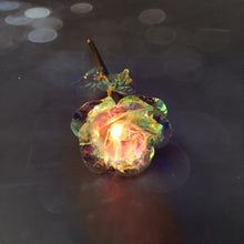 Load image into Gallery viewer, Valentine's Day Creative Gift 24K Foil Plated Rose Gold Rose Lasts Forever Love Wedding Decor Lover Lighting Rose Drop Shipping