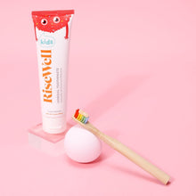 Load image into Gallery viewer, Kids Rainbow Bamboo Toothbrush - Pink Moon