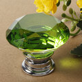Load image into Gallery viewer, 40mm Diamond Crystal Door Knob Drawer Cabinet Handle Knob Screw
