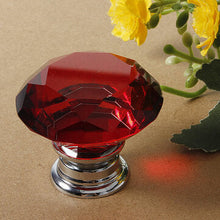 Load image into Gallery viewer, 40mm Diamond Crystal Door Knob Drawer Cabinet Handle Knob Screw