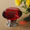 Load image into Gallery viewer, 40mm Diamond Crystal Door Knob Drawer Cabinet Handle Knob Screw