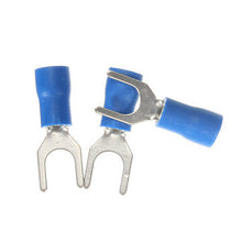 Load image into Gallery viewer, 20pcs Heat Shrink Blue Wiring Crimp Butt Fork Terminals Connectors
