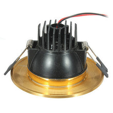Load image into Gallery viewer, 7W Warm White COB LED Ceiling Down Light Golden Shell 85-265V