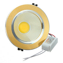 Load image into Gallery viewer, 12W Warm White COB LED Ceiling Down Light Golden Shell 85-265V