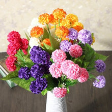 Load image into Gallery viewer, Artificial Daisy Chrysanthemum Silk Flowers Floral Bouquet 8 Heads 7 Colors Home Garden