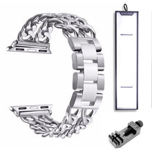 Load image into Gallery viewer, Steel Band For Apple Watch Ultra 49mm 38 42mm 40mm 44mm strap wristband Metal Band for iWatch Series 8 7 6 SE 5 4 3 2 41mm 45mm