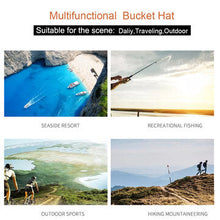 Load image into Gallery viewer, Collrown Mens Bucket Hat Outdoor Fishing Hat Climbing Mesh Breathable Sunshade Cap Oversized Brim With String