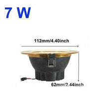 Load image into Gallery viewer, 7W Warm White COB LED Ceiling Down Light Golden Shell 85-265V
