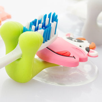 Honana BX-723 Creative Cute Cartoon Animal Powerful Sucker Toothbrush Holder