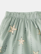 Load image into Gallery viewer, Men Funny Star Print Revere Collar Short Sleeve Home Silk Sleepwear Pajamas Set
