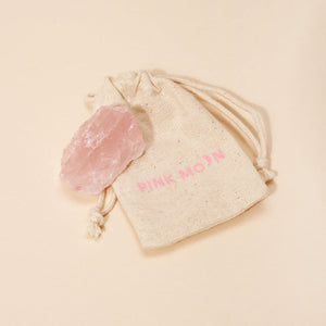 Raw Rose Quartz Stone - Pink Moon