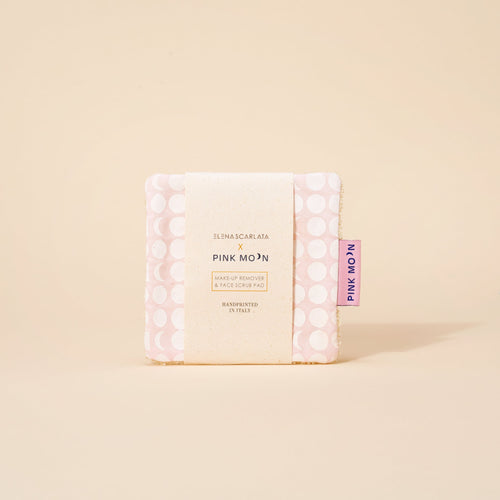 Reusable Makeup Remover Face Scrub Pad - Pink Moon - Elena Scarlata