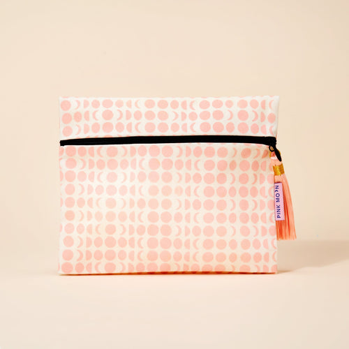 Travel Beauty Toiletries Bag - Elena Scarlata - Pink Moon