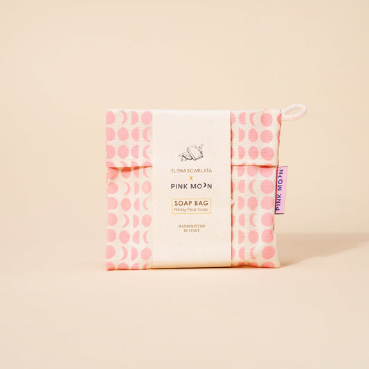 Organic Italian Soap Travel Bag - Pink Moon - Elena Scarlata