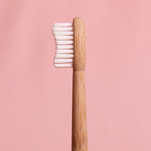 Load image into Gallery viewer, Bamboo Toothbrush Angled Bristles - Pink Moon
