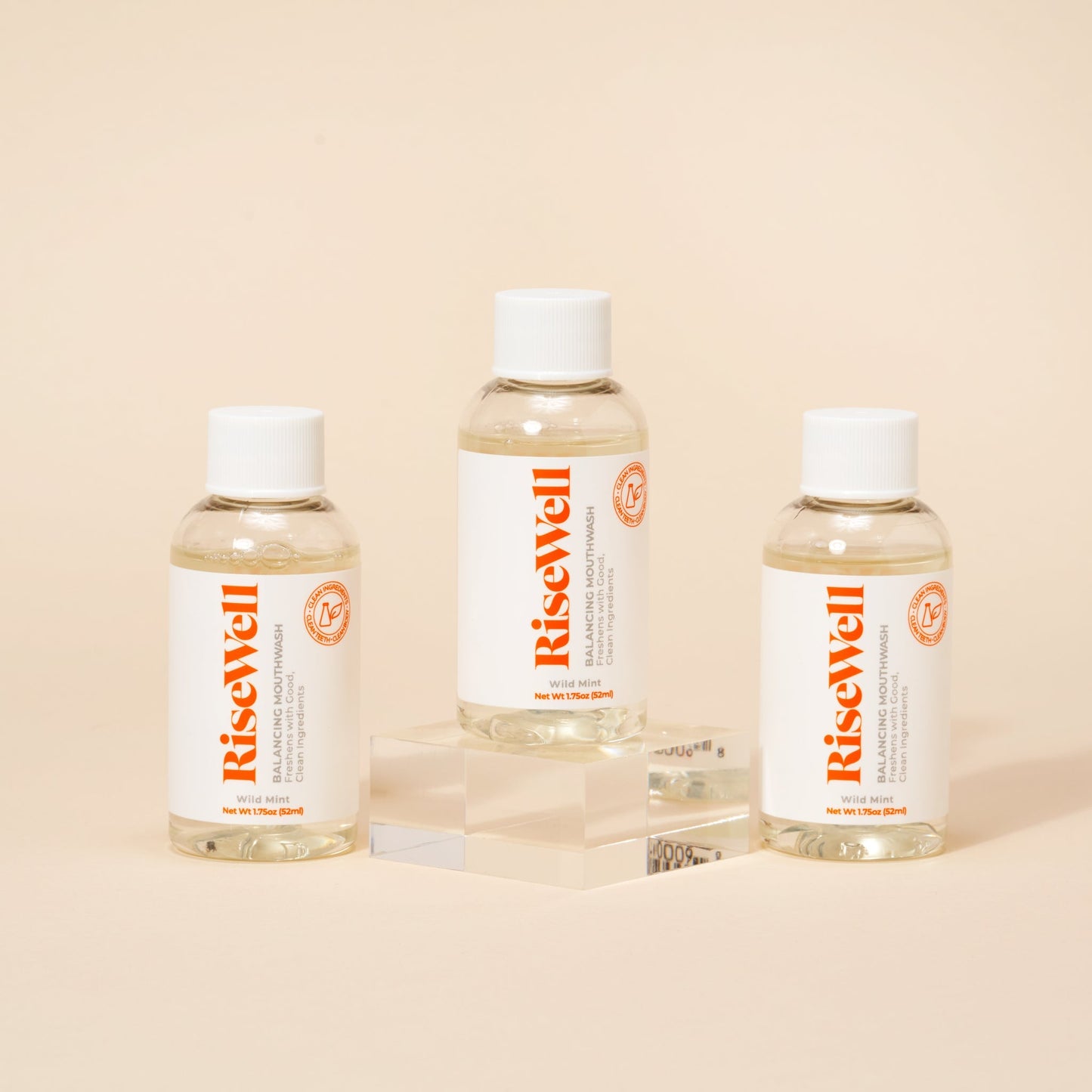Travel Natural Mouthwash - RiseWell - Pink Moon
