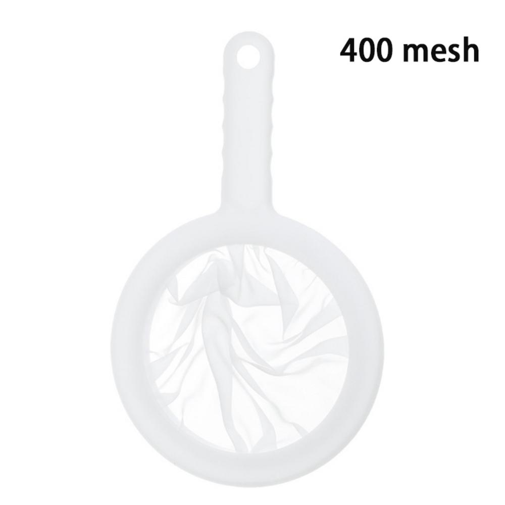 100/200/400 Mesh Kitchen Nut Milk Filter Ultra-fine Mesh Strainer Reusable Nylon Mesh Filter Spoon For Soy Milk Coffee Yogurt