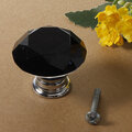 Load image into Gallery viewer, 40mm Diamond Crystal Door Knob Drawer Cabinet Handle Knob Screw
