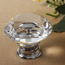 Load image into Gallery viewer, 40mm Diamond Crystal Door Knob Drawer Cabinet Handle Knob Screw
