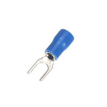 Load image into Gallery viewer, 20pcs Heat Shrink Blue Wiring Crimp Butt Fork Terminals Connectors
