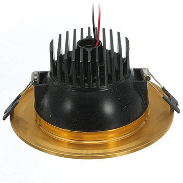 12W Warm White COB LED Ceiling Down Light Golden Shell 85-265V