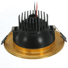 Load image into Gallery viewer, 12W Warm White COB LED Ceiling Down Light Golden Shell 85-265V
