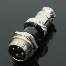 Load image into Gallery viewer, GX16-4 4-Pin 16mm Aviation Pug Male and Female Panel Metal Connector
