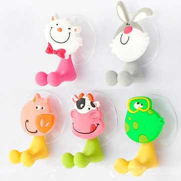Honana BX-723 Creative Cute Cartoon Animal Powerful Sucker Toothbrush Holder