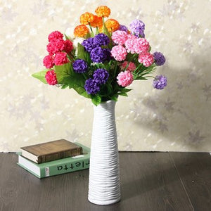 Artificial Daisy Chrysanthemum Silk Flowers Floral Bouquet 8 Heads 7 Colors Home Garden