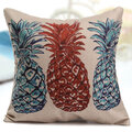 Load image into Gallery viewer, Linen Vintage Pineapple Ocean View Pillow Case Home Sofa Car Cushion Cover
