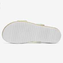 Load image into Gallery viewer, Women Double Gradient Color Strap Comfy Non Slip Espadrille Platform Sandals
