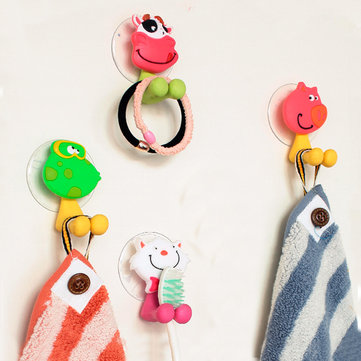 Honana BX-723 Creative Cute Cartoon Animal Powerful Sucker Toothbrush Holder