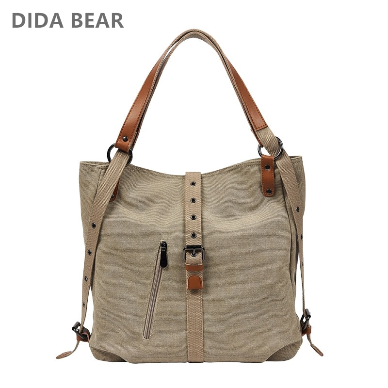 DIDABEAR Brand Canvas Tote Bag